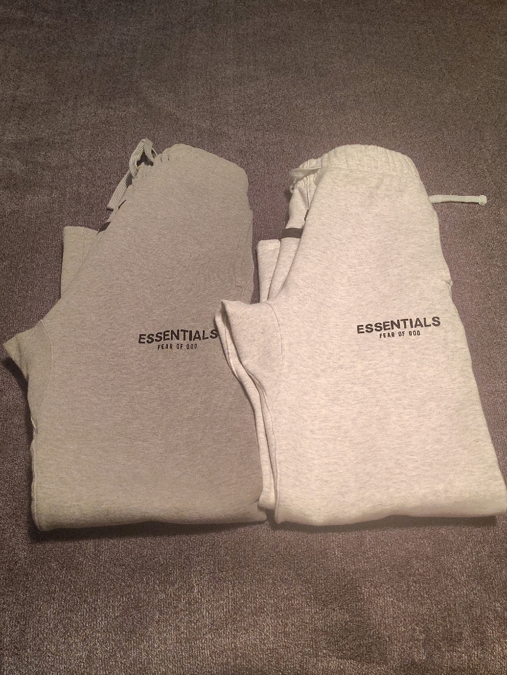 Essentials Fear of God Sweatpants - Light Gray & Heather Gray